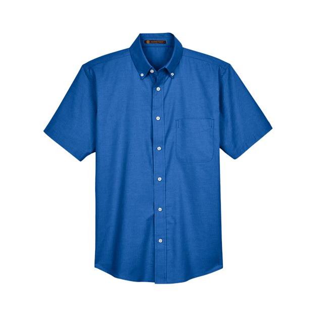 Harriton Men's Oxford Short Sleeve with Stain-Release