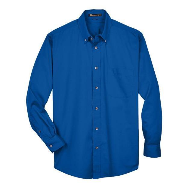 Harriton Men's Tall Easy Blend™ Twill Dress Shirt