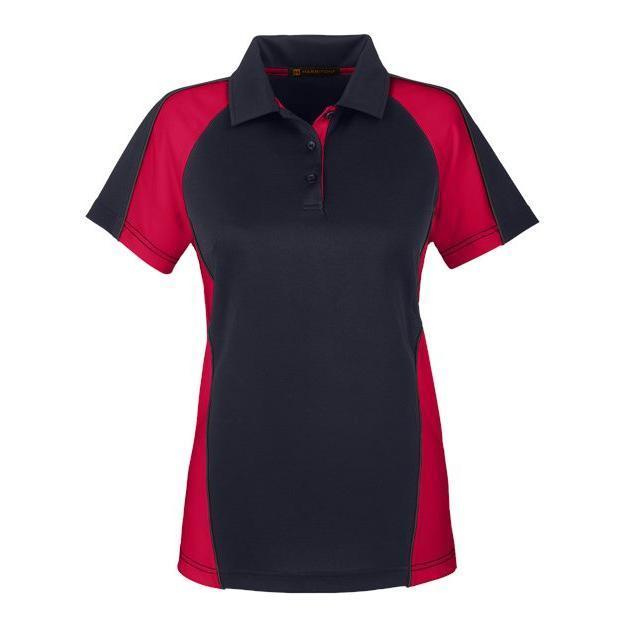 Harriton Women's Advantage Snag Protection Plus IL Colourblock Polo