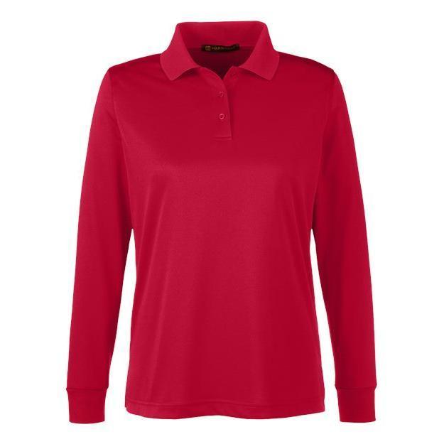 Harriton Women's Advantage Snag Protection Plus IL Long Sleeve Polo