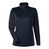 Harriton - Women's Flash Snag Protection Plus IL Colorblock Quarter-Zip Pullover