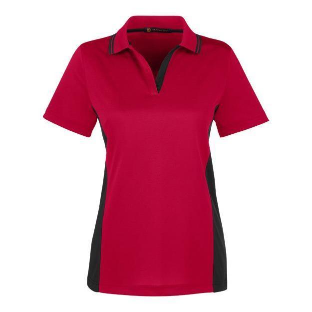 Harriton Women's Flash Snag Protection Plus IL Colourblock Polo