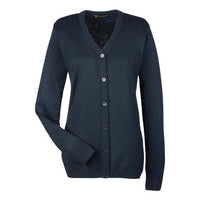 Harriton Women's Pilbloc V-Neck Button Cardigan Sweater