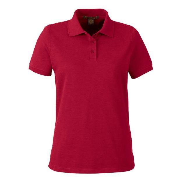 Harriton Women's Valiant Cotton Snag Protect Polo