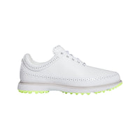 Adidas MC80 Spikeless Golf Shoes - Cloud White / Matte Silver / Lucid Lemon