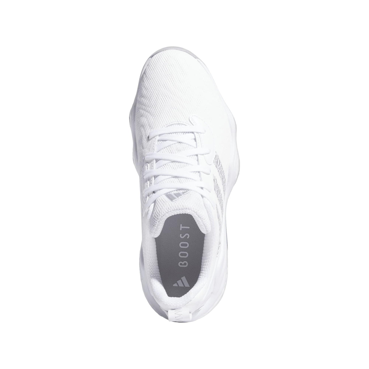 Adidas Codechaos 25 Spikeless Golf Shoes - Cloud White / Silver Metallic / Grey Two