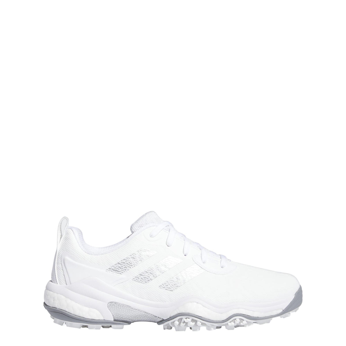 Adidas Codechaos 25 Spikeless Golf Shoes - Cloud White / Silver Metallic / Grey Two