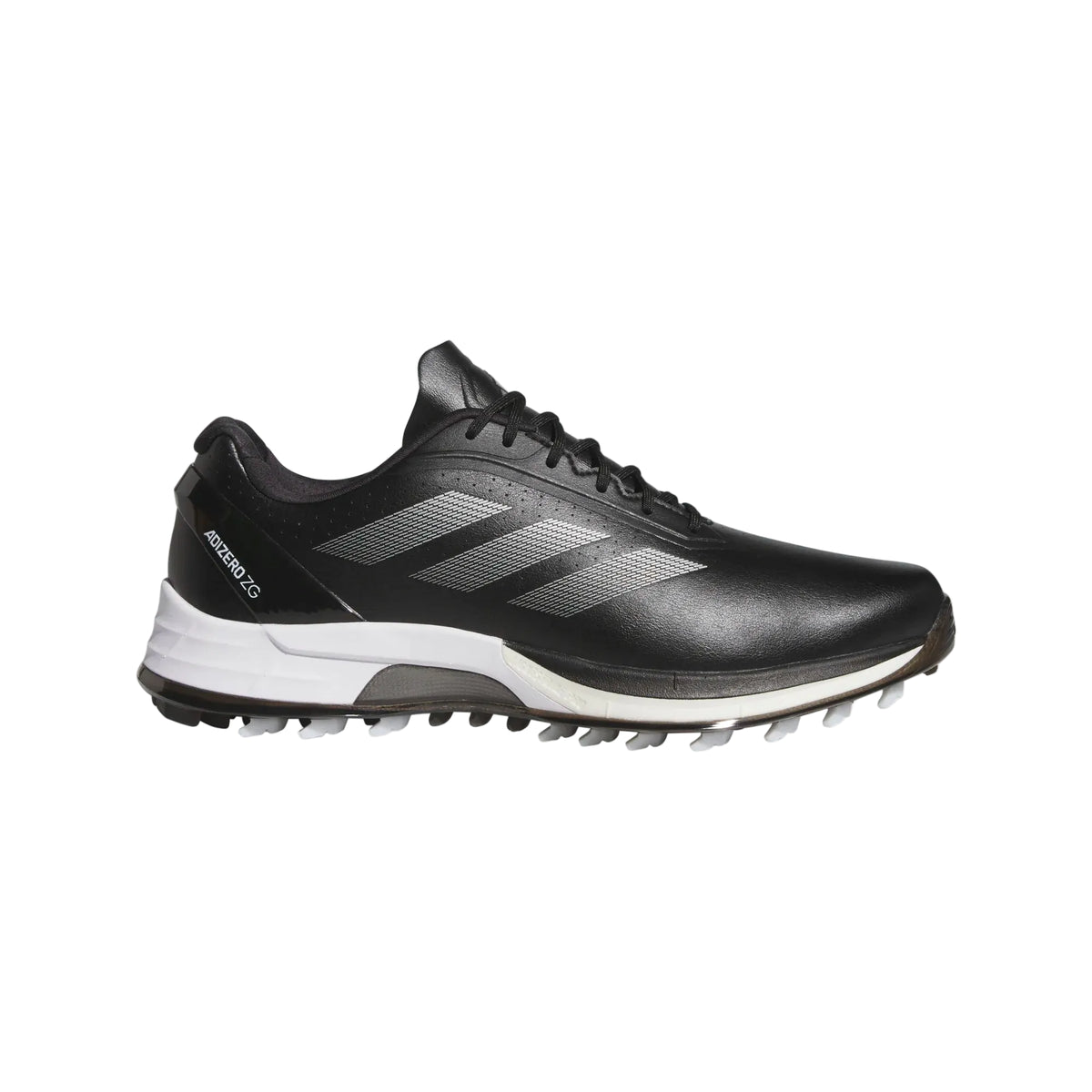 Adidas AdiZero ZG Spikeless Men's Golf Shoes - Black/Silver/White