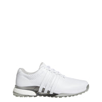 Adidas Tour360 25 Spikeless Golf Shoes - Cloud White / Silver Metallic