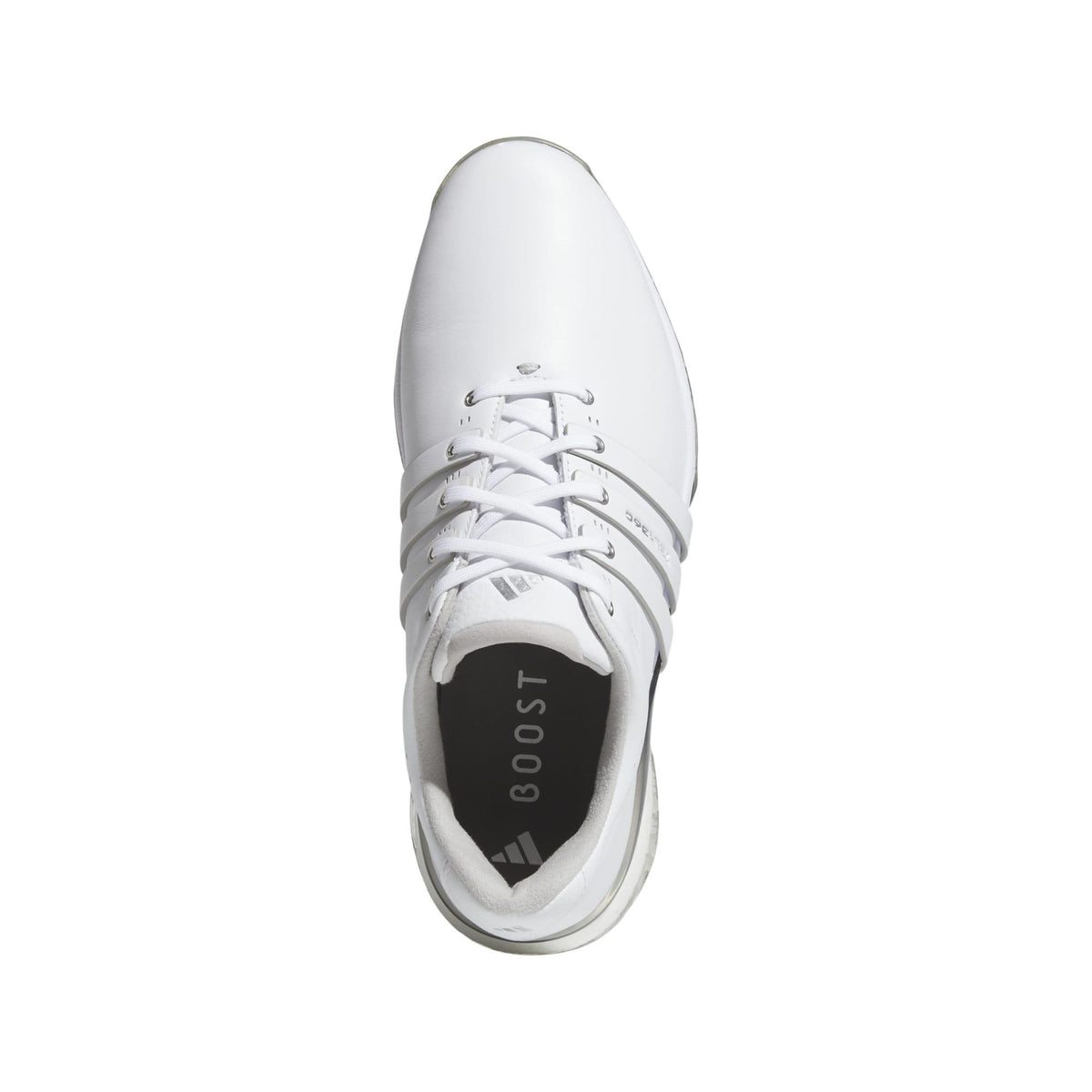 Adidas Tour360 25 Spikeless Golf Shoes - Cloud White / Silver Metallic