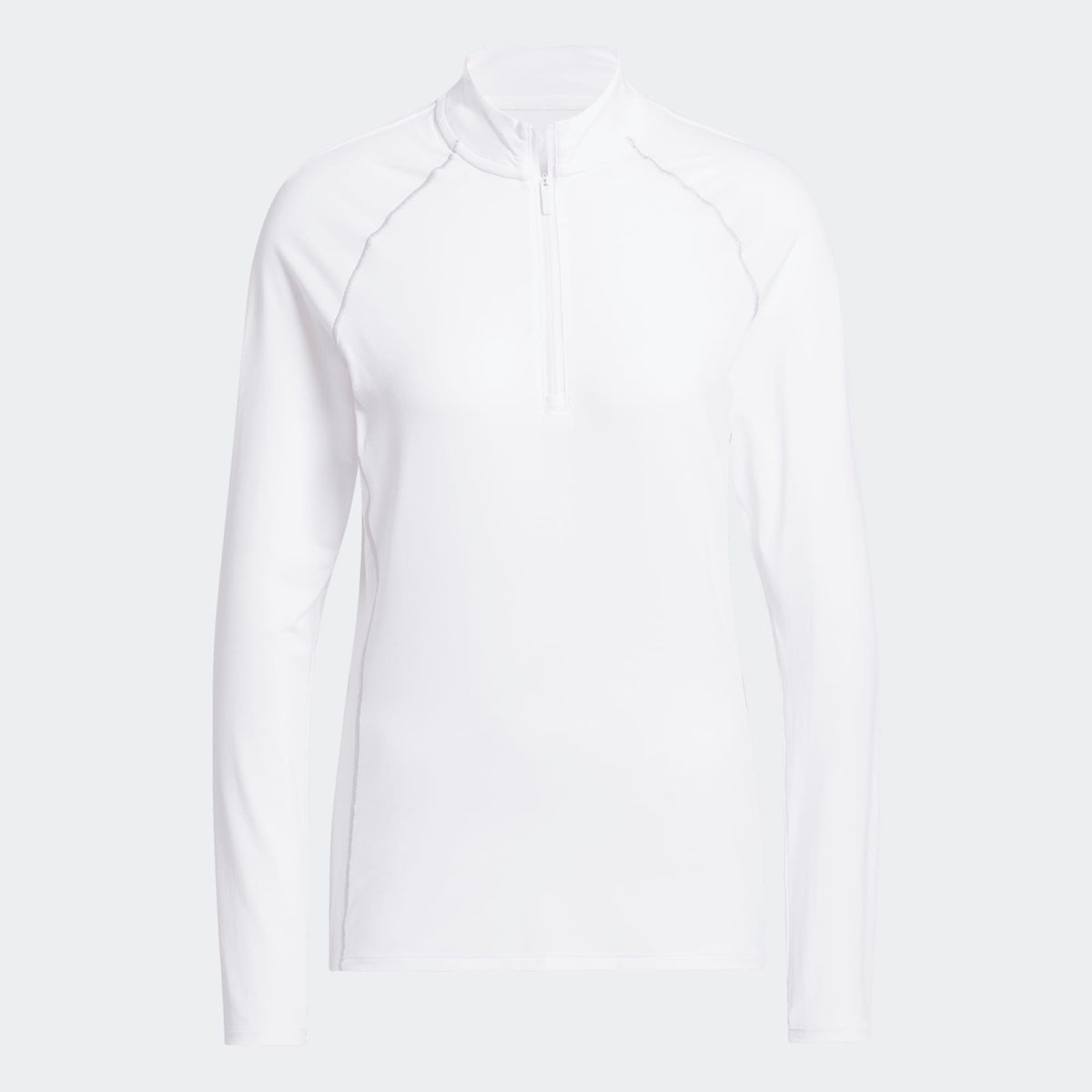 Adidas Ultimate365 Solid Quarter-Zip Mock Polo Shirt - White (IM7871)