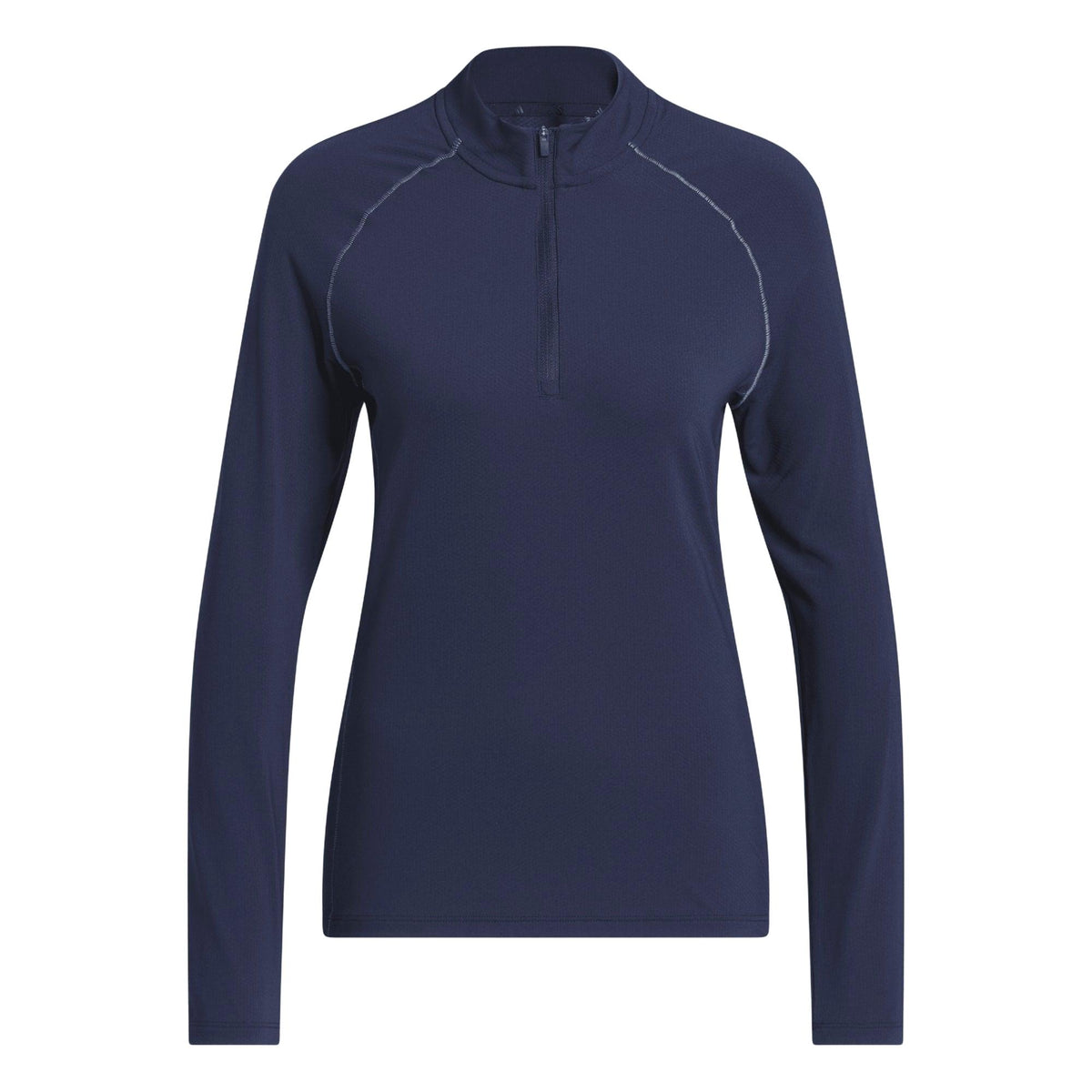 Adidas Ultimate365 Solid Quarter-Zip Mock Polo Shirt - Collegiate Navy