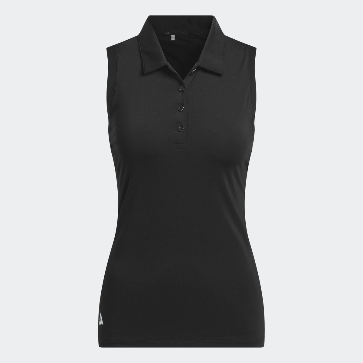Adidas Ultimate365 Solid Sleeveless Polo Shirt - Black