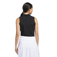 Adidas Ultimate365 Solid Sleeveless Polo Shirt - Black