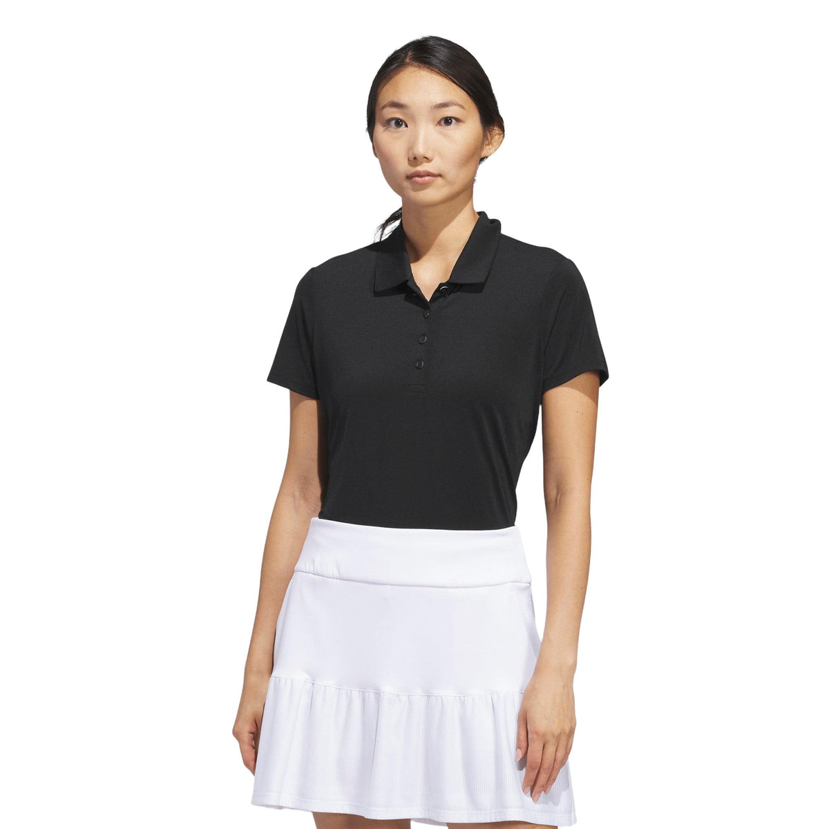 Adidas Ultimate365 Solid Short Sleeve Polo Shirt - Black