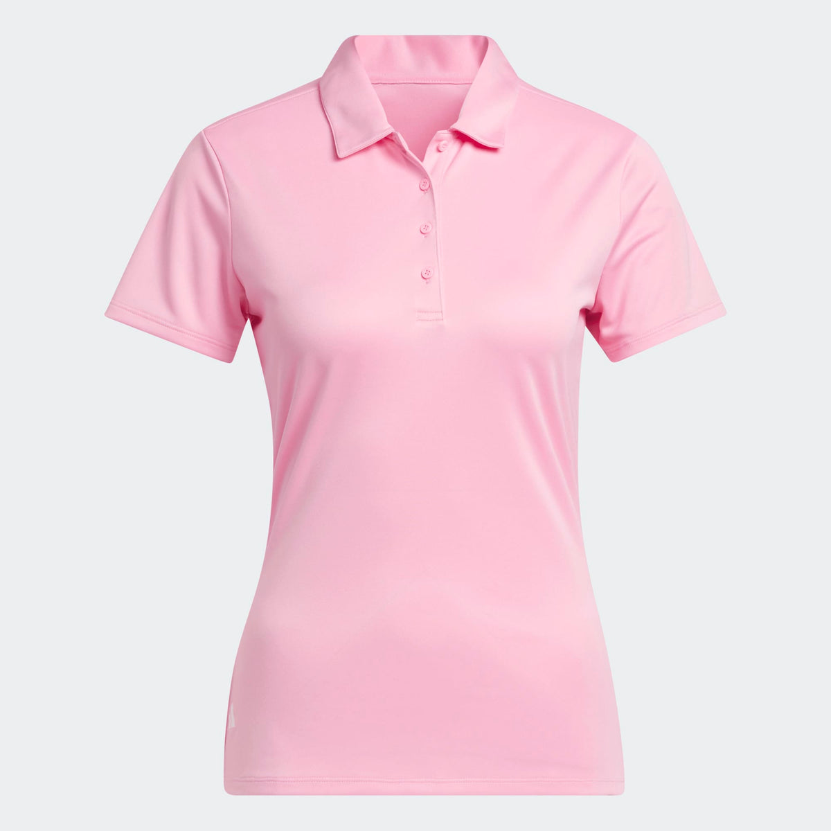 Adidas Women's Solid Performance Short Sleeve Polo Shirt - Light Pink