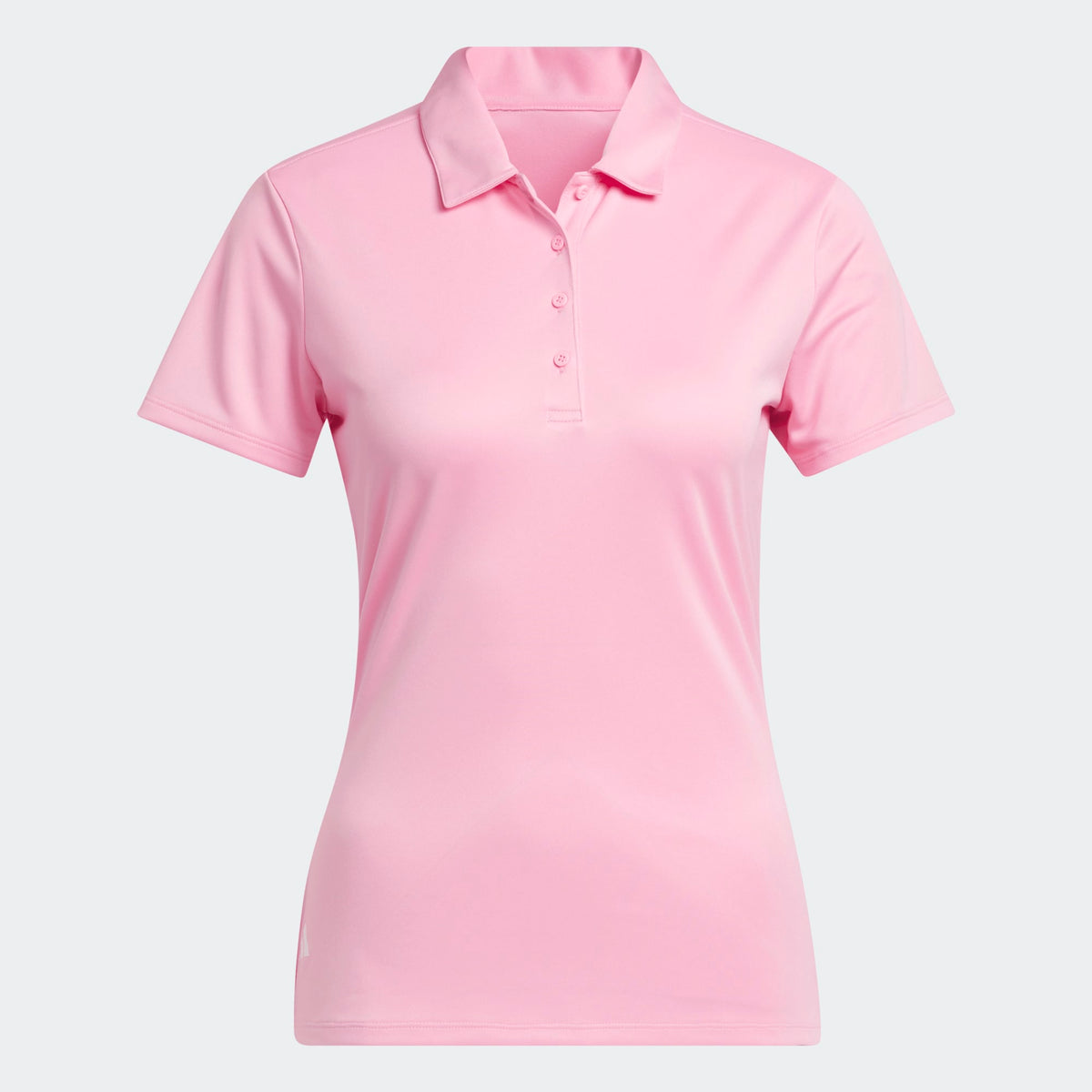 Adidas Women's Solid Performance Short Sleeve Polo Shirt - Light Pink