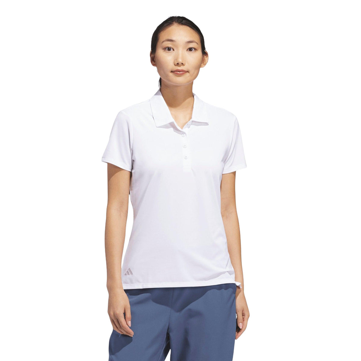 Adidas Ultimate365 Solid Short Sleeve Polo Shirt - White