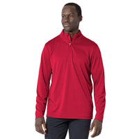 Levelwear Heron 1/4 Zip Midlayer - Mens - Flame Red