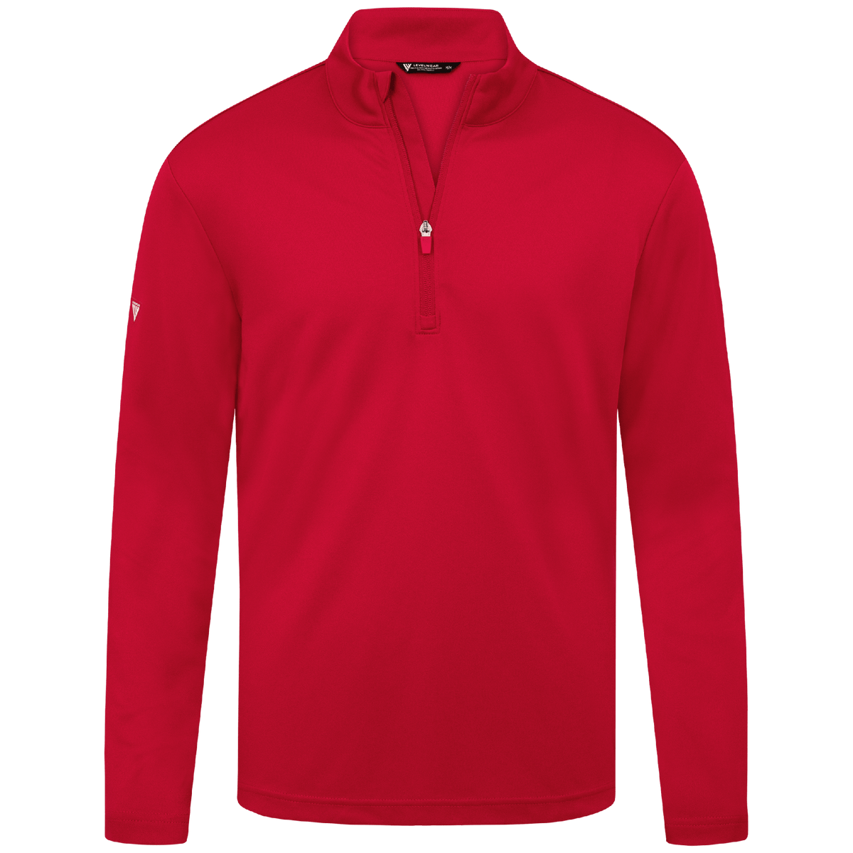 Levelwear Heron 1/4 Zip Midlayer - Mens - Flame Red