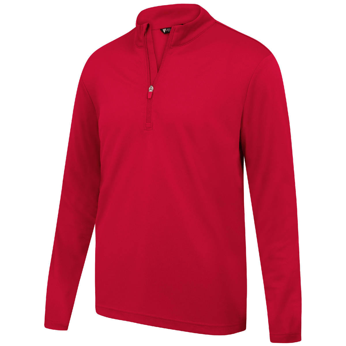 Levelwear Heron 1/4 Zip Midlayer - Mens - Flame Red