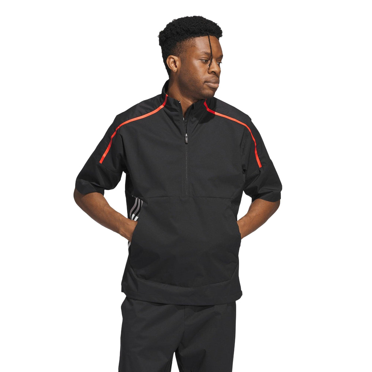 Adidas Core Provisional Short-Sleeve 1/2-Zip Jacket - Black