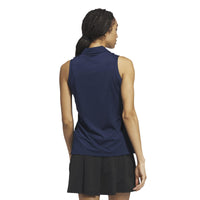Adidas Ultimate365 Solid Sleeveless Polo Shirt - Collegiate Navy