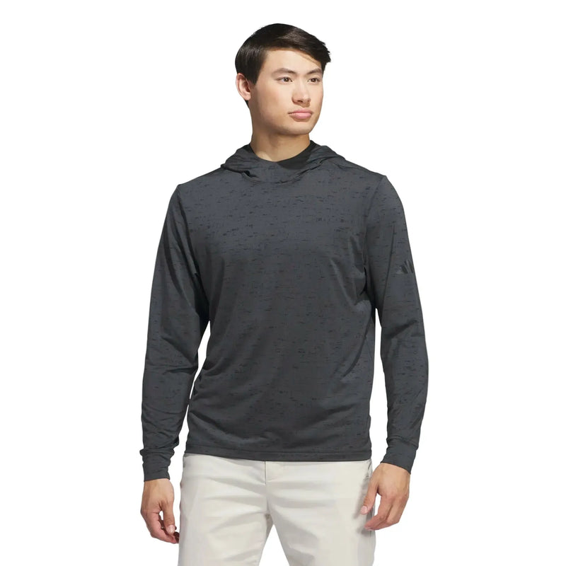 Adidas Men’s Core Print Hoodie, Carbon Black - Mens