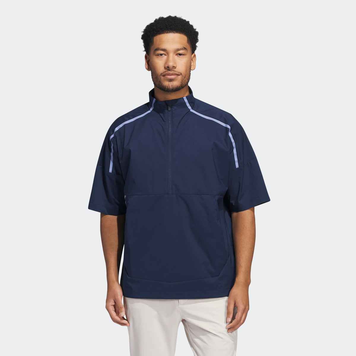Adidas Core Provisional Short-Sleeve 1/2-Zip Jacket - Collegiate Navy