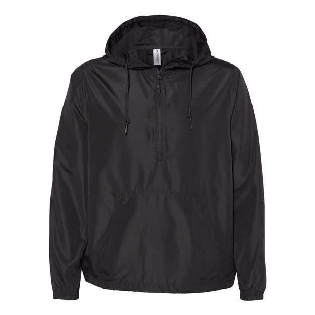Independent Trading Co. - Unisex Lightweight Quarter-Zip Windbreaker Pullover Jacket