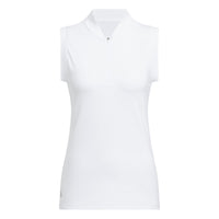 Adidas Ultimate365 Zip Polo - White