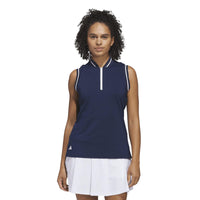 Adidas Ultimate365 Zip Polo - Collegiate Navy / White