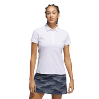Adidas Ultimate365 Tour Twistknit Polo Shirt - White