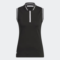 Adidas Ultimate365 Zip Polo - Black