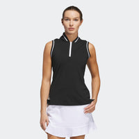 Adidas Ultimate365 Zip Polo - Black