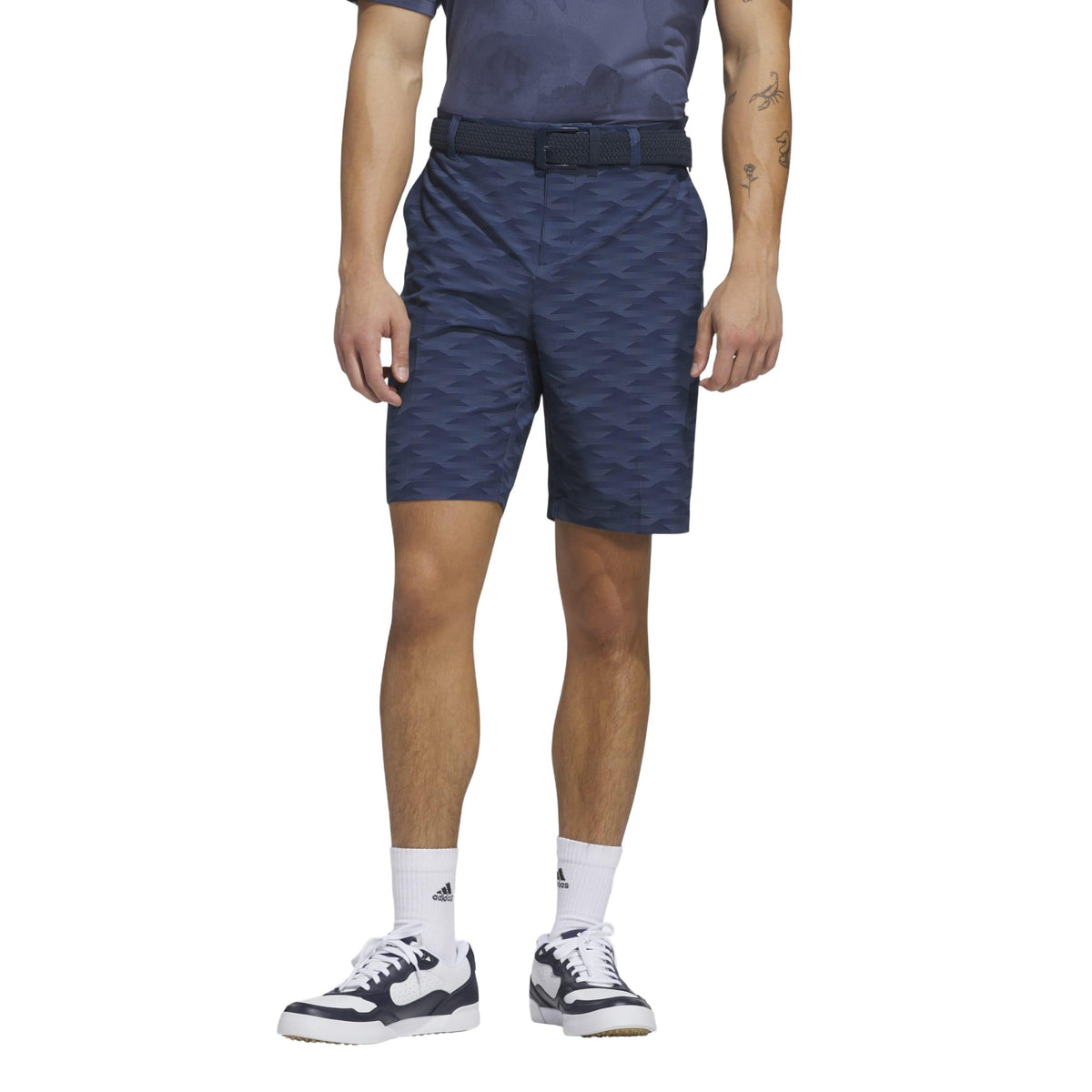 Adidas Ultimate365 Printed Golf Short - Collegiate Navy