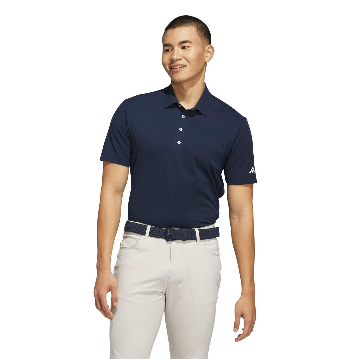 Adidas Ultimate365 Twistknit Tour Polo Shirt - Collegiate Navy