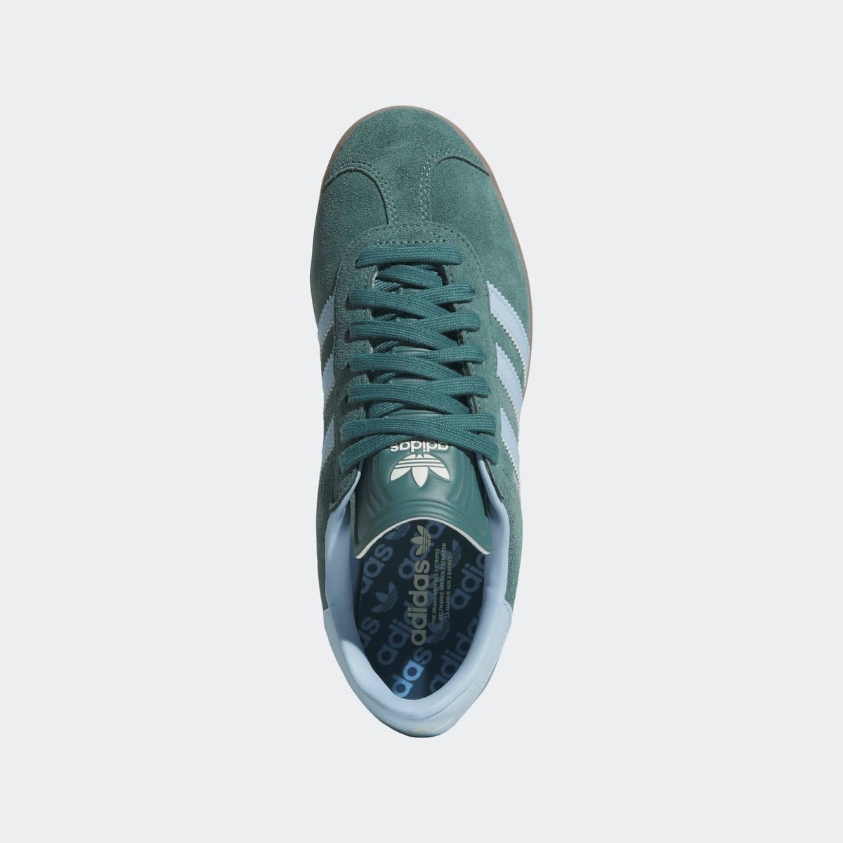 Adidas Gazelle Spikeless Golf Shoes - Preloved Teal / Clear Sky / Gum
