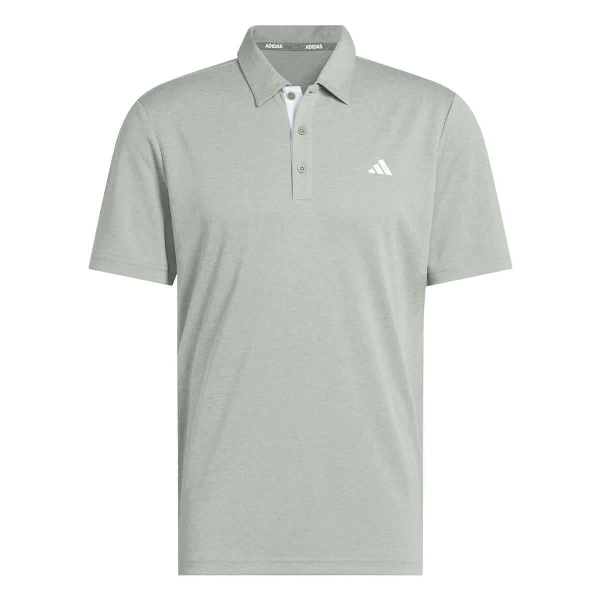 Adidas Drive Heather Polo Shirt - Silver Green Melange