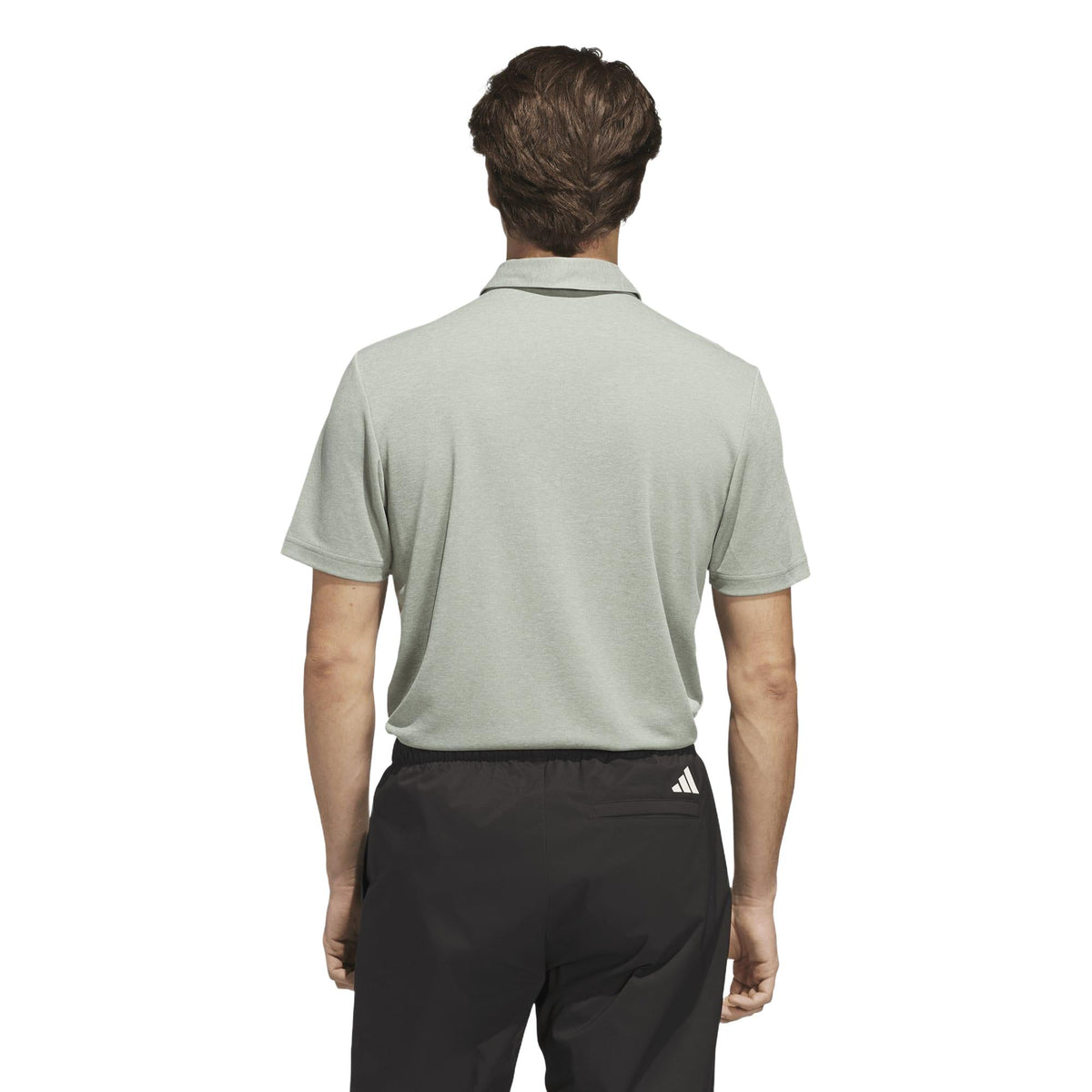 Adidas Drive Heather Polo Shirt - Silver Green Melange