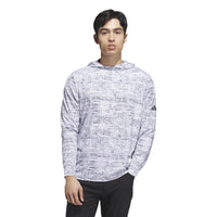 Adidas Performance Printed Lightweight Hoodie - White / Collegiate Navy