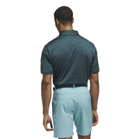 Adidas Ultimate365 Dash Stripe Polo Shirt - Aurora Ivy / Pure Teal