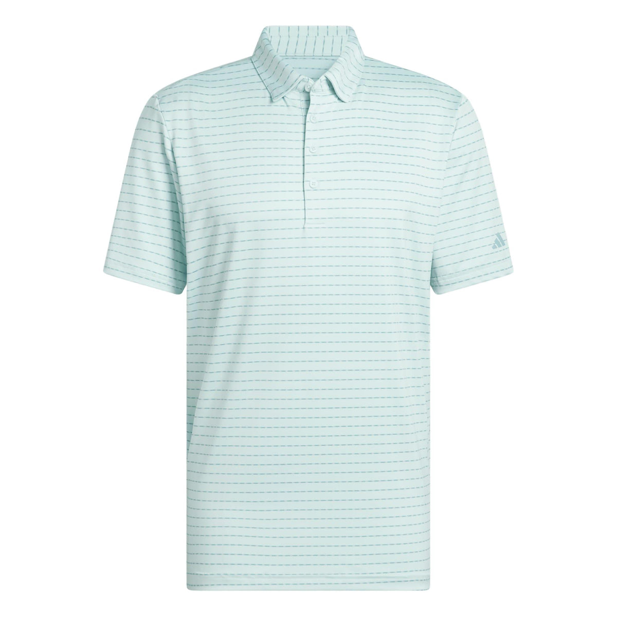 Adidas Ultimate365 Dash Stripe Polo Shirt - White / Lime Burst