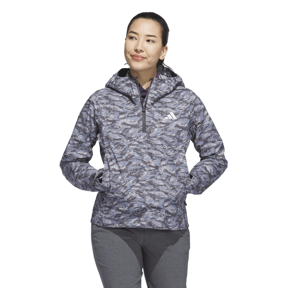 Adidas Ultimate365 Tour Climaproof+ Anorak Jacket - Silver Violet