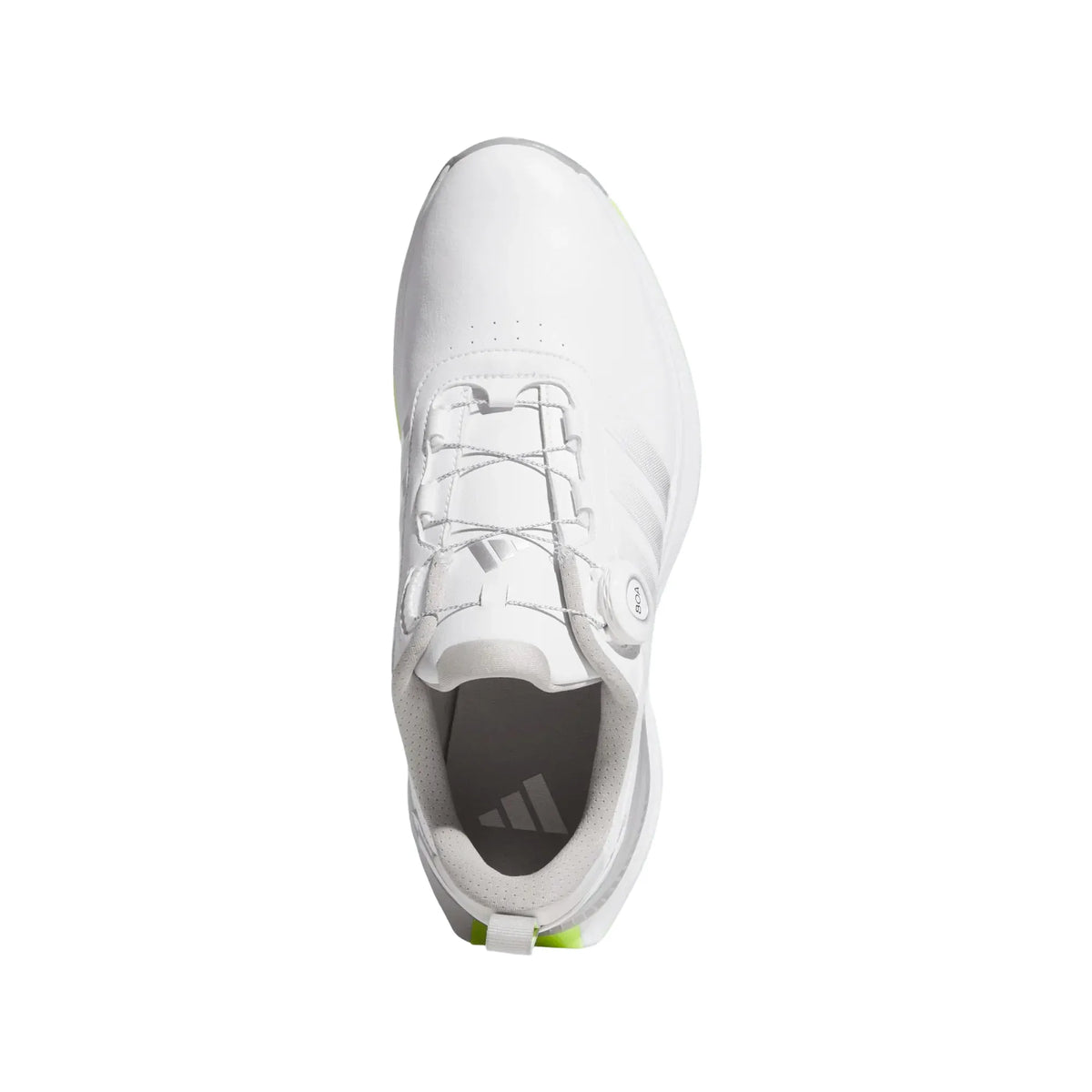 Adidas R2G Boa Men's Golf Shoes - White/Silver/Green