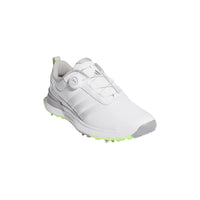 Adidas R2G Boa Men's Golf Shoes - White/Silver/Green