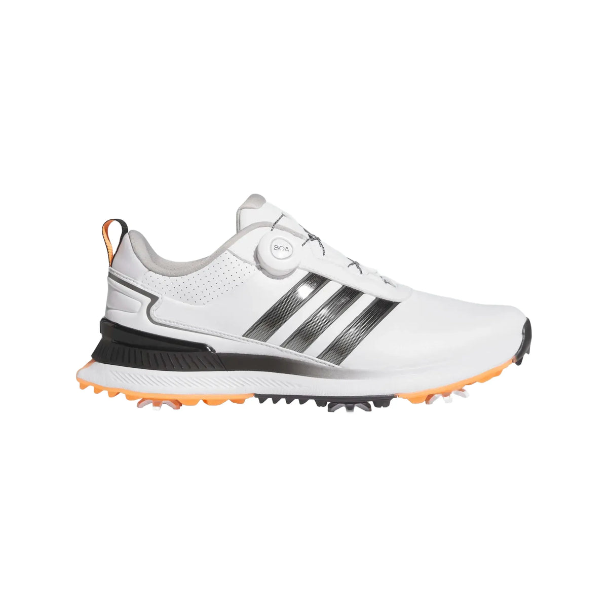 Adidas R2G Boa Men's Golf Shoes - White/Black/Orange