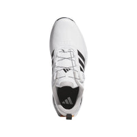 Adidas R2G BOA Golf Shoes - Cloud White / Core Black / Lucid Orange