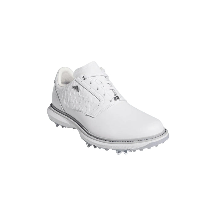 White golf shoe on a light gray background