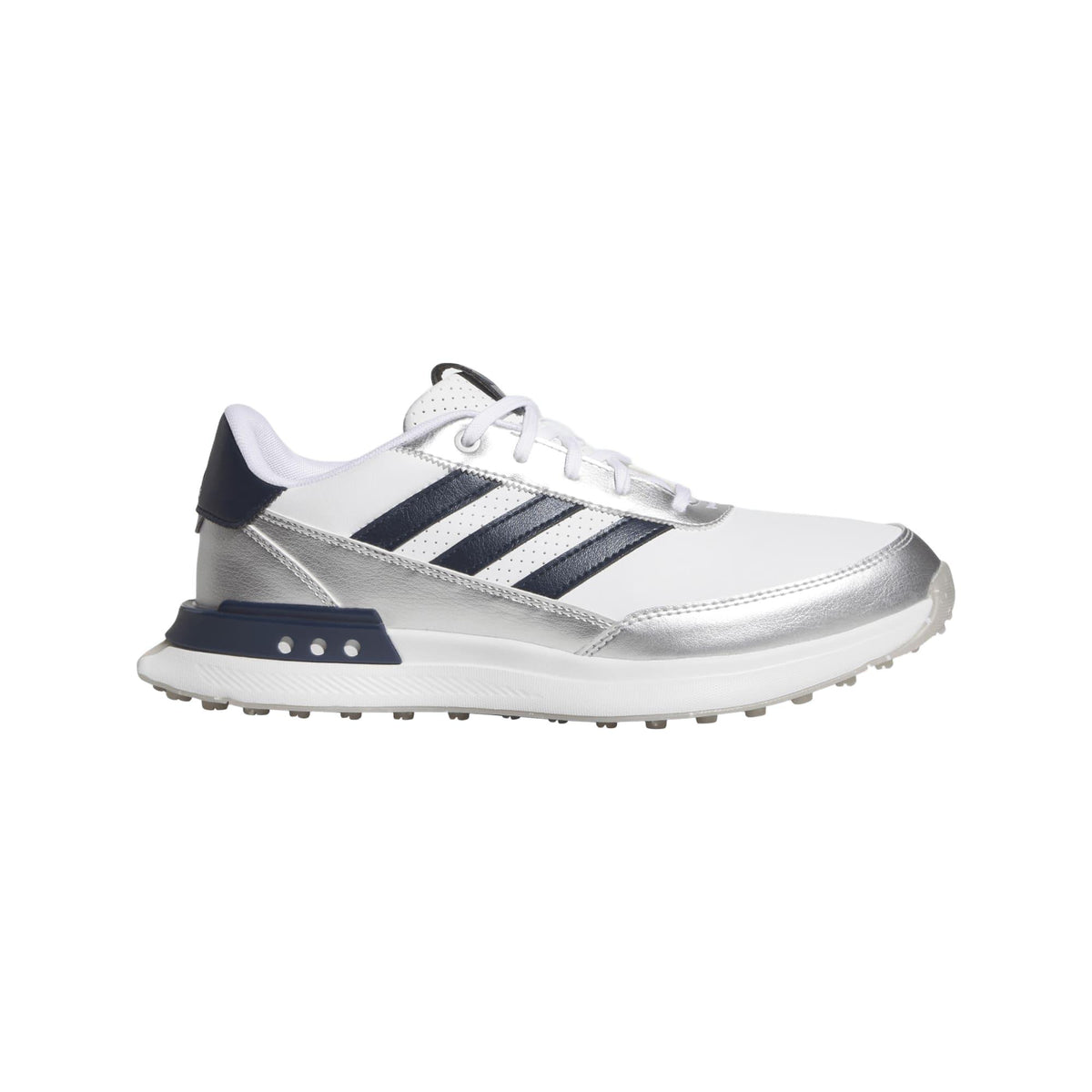 Adidas S2G 25 Leather Spikeless Golf Shoes - Cloud White / Night Indigo / Grey Two